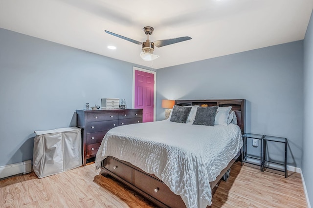 511 N Delaware Ave, Lindenhurst, NY 11757 - bedroom featuring wood finished floors and a ceiling fan