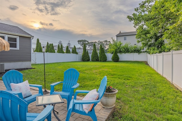 414 Pecan St, Lindenhurst, NY 11757 - fenced backyard featuring a patio area