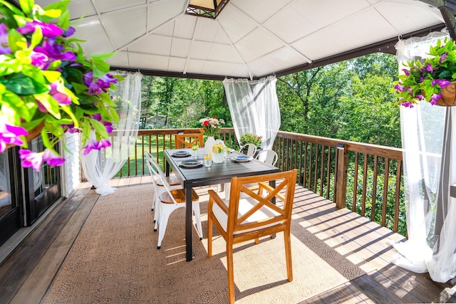 27 Maple Rd, Lake Peekskill, NY 10537 - wooden deck featuring outdoor dining space and a gazebo