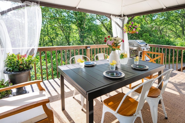 27 Maple Rd, Lake Peekskill, NY 10537 - deck with outdoor dining space and grilling area