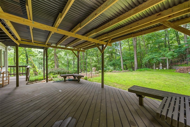 485 Harbor Rd, Cold Spring Harbor, NY 11724 - deck featuring a lawn