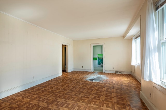 2 Florence St, North Baldwin, NY 11510 - empty room featuring baseboards and ornamental molding