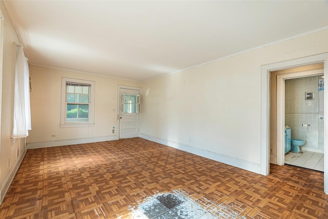 2 Florence St, North Baldwin, NY 11510 - empty room featuring crown molding