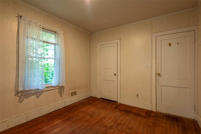 2 Florence St, North Baldwin, NY 11510 - empty room featuring hardwood / wood-style floors and ornamental molding