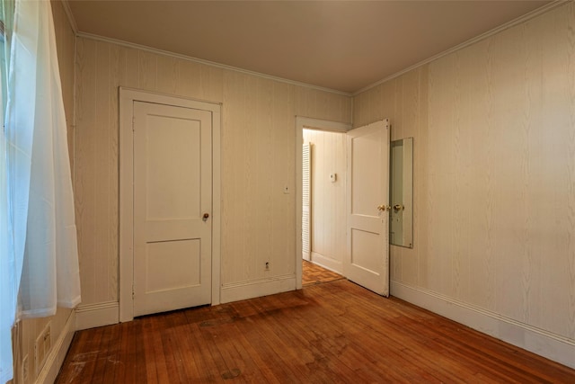 2 Florence St, North Baldwin, NY 11510 - spare room with hardwood / wood-style flooring and ornamental molding