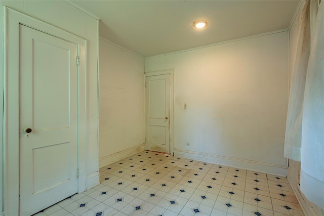 2 Florence St, North Baldwin, NY 11510 - spare room with crown molding and baseboards