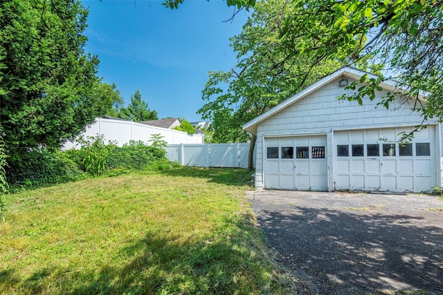 2 Florence St, North Baldwin, NY 11510 - view of yard with an outdoor structure and a garage