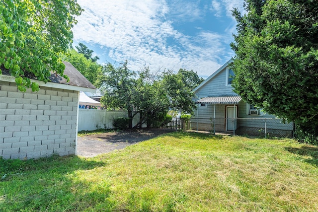 2 Florence St, North Baldwin, NY 11510 - fenced backyard with cooling unit