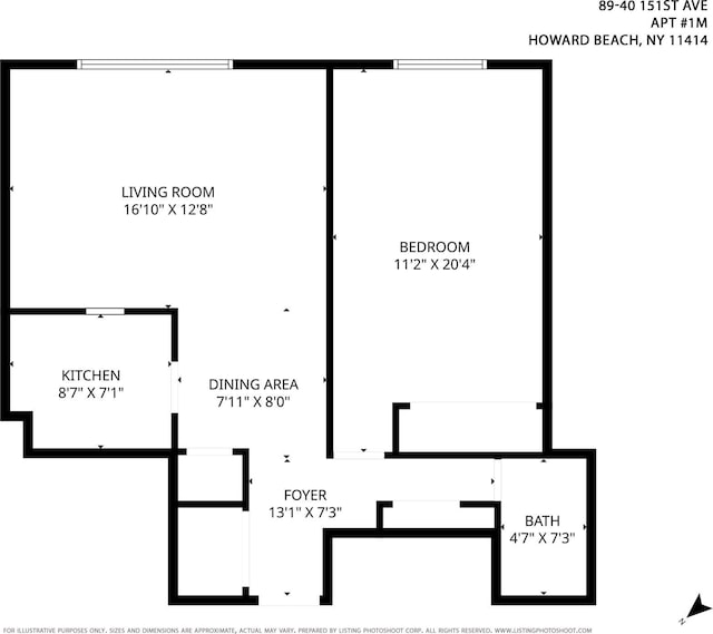 89-40 151st Ave Unit 1M, Howard Beach, NY 11414 - view of floor plan / room layout