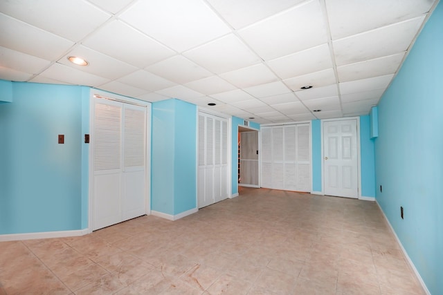 127 Keating Pl, Staten Island, NY 10314 - empty room featuring a paneled ceiling