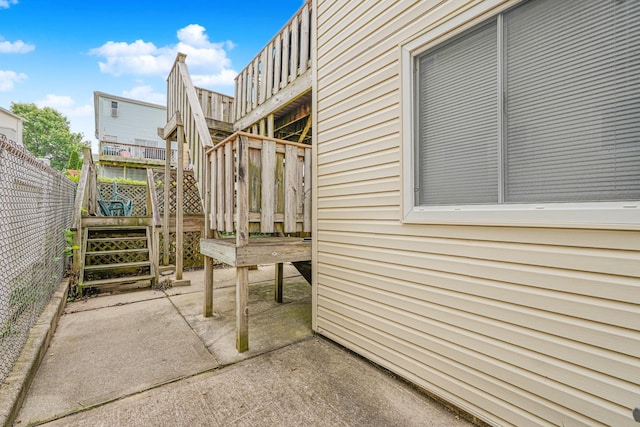 127 Keating Pl, Staten Island, NY 10314 - view of patio featuring stairway