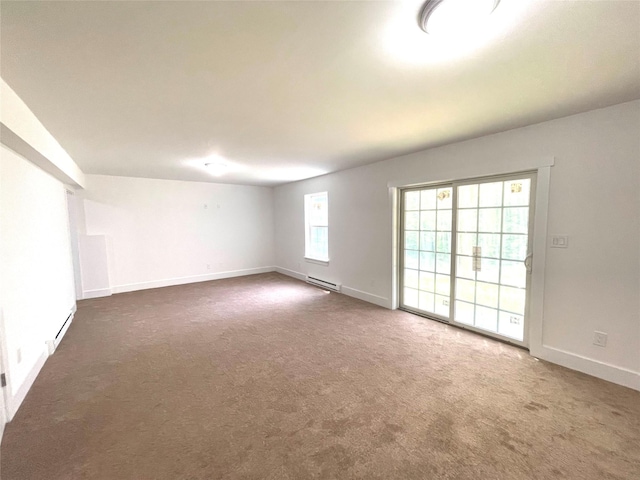 109 Krystyna Rd, White Lake, NY 12787 - carpeted empty room with a baseboard radiator and a baseboard heating unit