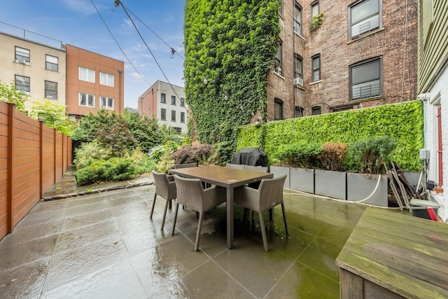 17E 128th St, New York Manhattan, NY 10035 - view of patio / terrace featuring outdoor dining space