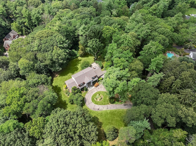 14 Pheasant Hill Ln, Old Brookville, NY 11545 - aerial overview of property's location with a forest