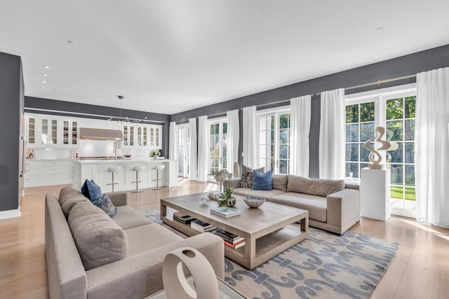 7 Honeysuckle Ln, Rye Brook, NY 10573 - living room featuring light wood-type flooring