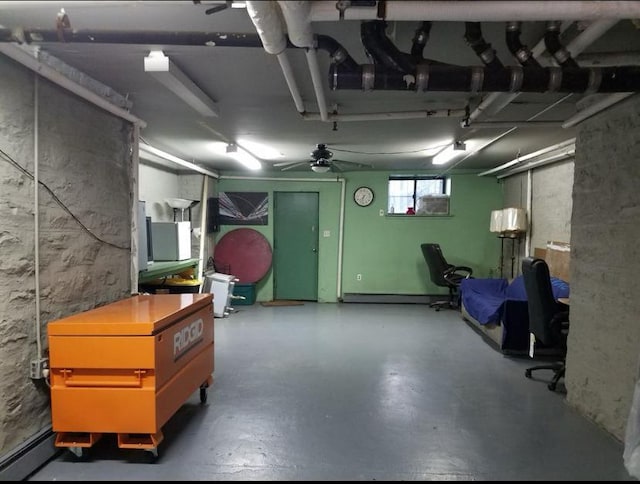 1047 Faile St Unit 1047A, Bronx, NY 10459 - basement with baseboard heating