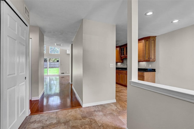 23 Indian Trce, Kings Park, NY 11754 - hallway featuring baseboards and recessed lighting