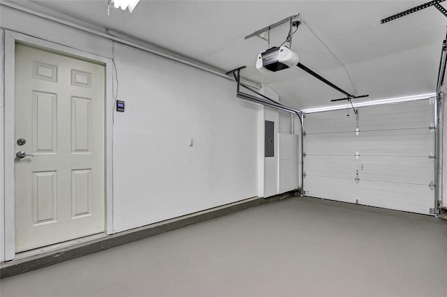 23 Indian Trce, Kings Park, NY 11754 - garage with a garage door opener and electric panel