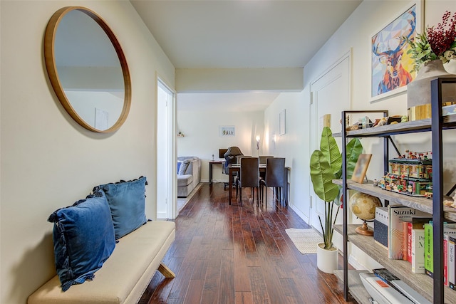 144-60 Gravett Rd Unit 4J, Kew Garden Hills, NY 11367 - hall with dark wood finished floors and a desk