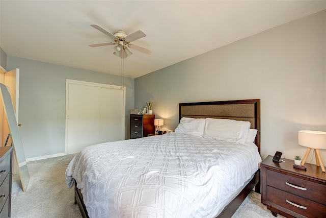144-60 Gravett Rd Unit 4J, Kew Garden Hills, NY 11367 - carpeted bedroom with a closet and ceiling fan