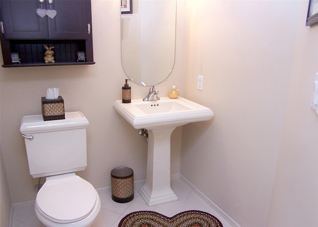 507 Constance Ln, Port Jefferson Station, NY 11776 - bathroom with toilet and tile patterned flooring