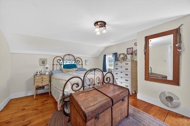 35 Everett Rd, Goshen, NY 10916 - bedroom featuring lofted ceiling and light wood-type flooring
