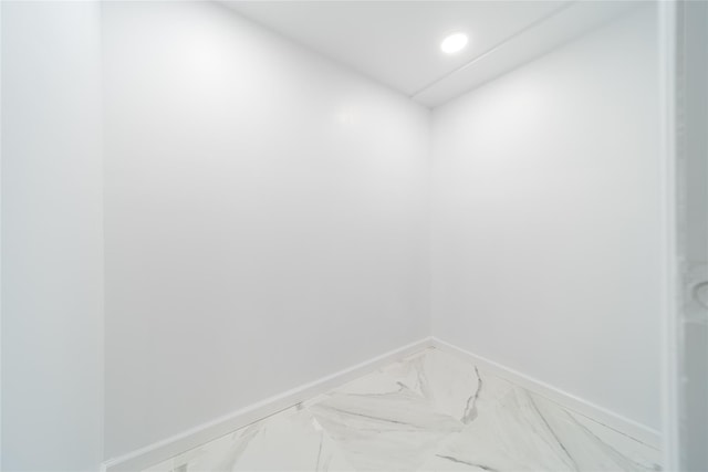 7 Miller Dr, Lake Grove, NY 11755 - bathroom featuring marble look tile flooring and recessed lighting