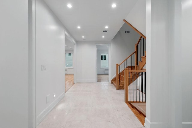 5 Francis Pl Unit 214, Monsey, NY 10952 - corridor with recessed lighting and stairway