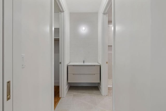 5 Francis Pl Unit 214, Monsey, NY 10952 - hall featuring light tile patterned flooring and baseboards
