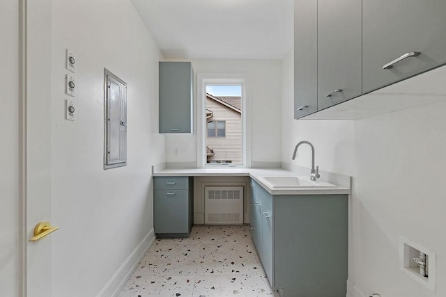 5 Francis Pl Unit 214, Monsey, NY 10952 - laundry room with cabinet space, light flooring, and electric panel