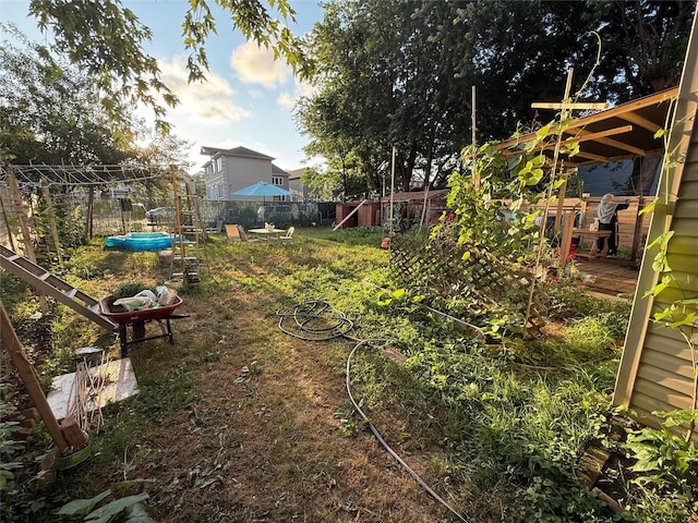 616 Port Richmond Ave, Staten Island, NY 10302 - view of yard featuring a wooden deck