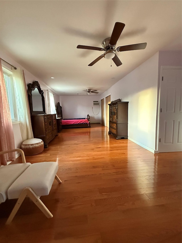 616 Port Richmond Ave, Staten Island, NY 10302 - bedroom featuring light wood-style flooring and a ceiling fan