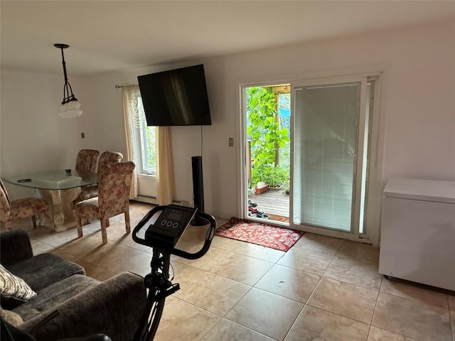 616 Port Richmond Ave, Staten Island, NY 10302 - living room featuring healthy amount of natural light and light tile patterned floors