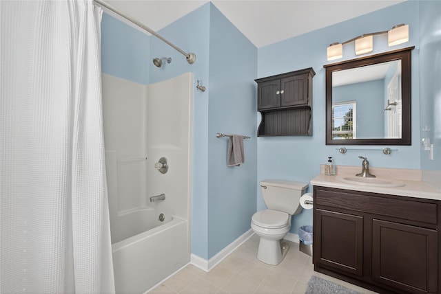 36 Bush Creek Ln, Poughquag, NY 12570 - bathroom featuring shower / bath combo, vanity, and tile patterned flooring