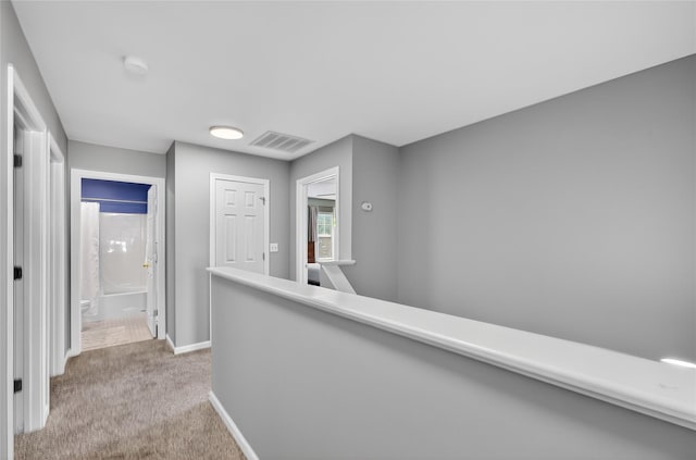 36 Bush Creek Ln, Poughquag, NY 12570 - corridor with carpet and an upstairs landing