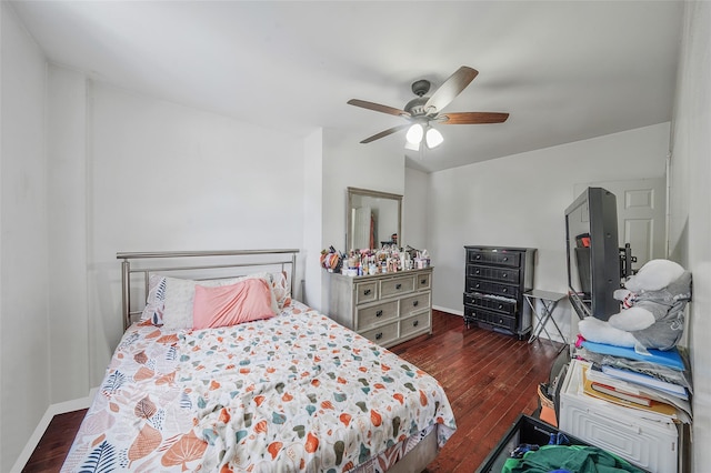 1285A Saint Marks Ave, Brooklyn, NY 11213 - bedroom with hardwood / wood-style floors and ceiling fan