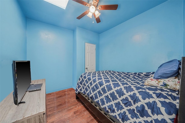 1285A Saint Marks Ave, Brooklyn, NY 11213 - bedroom featuring wood finished floors and ceiling fan