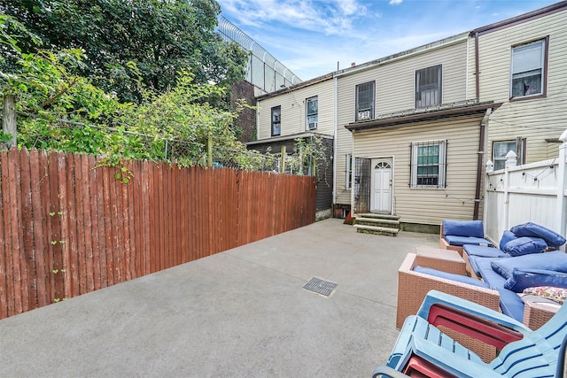 1285A Saint Marks Ave, Brooklyn, NY 11213 - back of property with a patio and an outdoor living space