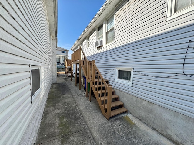 10221 Davenport Ct, Howard Beach, NY 11414 - view of home's exterior with stairway and cooling unit