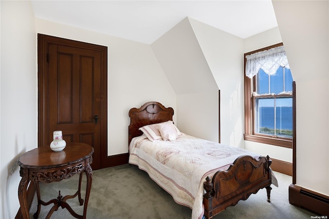 9 Convent Ln, Center Moriches, NY 11934 - bedroom featuring light colored carpet and a baseboard heating unit