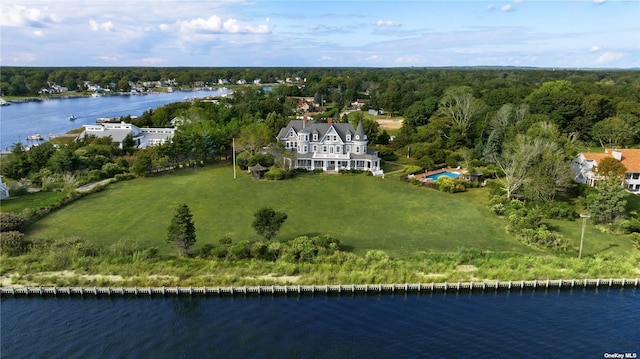 9 Convent Ln, Center Moriches, NY 11934 - aerial view of property's location featuring a large body of water