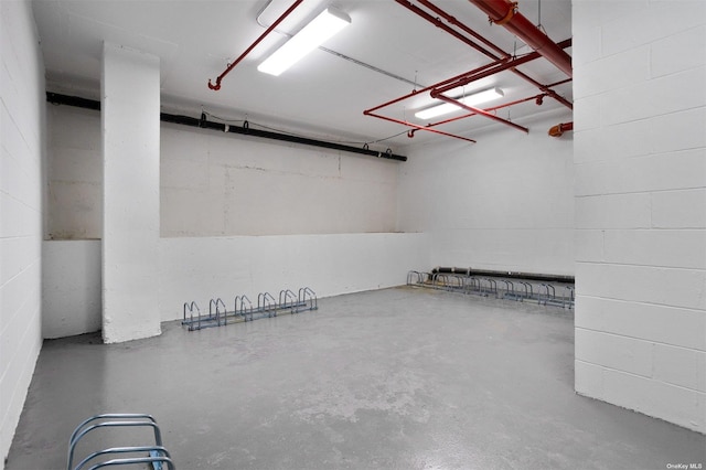 91-23 Corona Ave Unit 2B, Elmhurst, NY 11373 - garage with concrete block wall