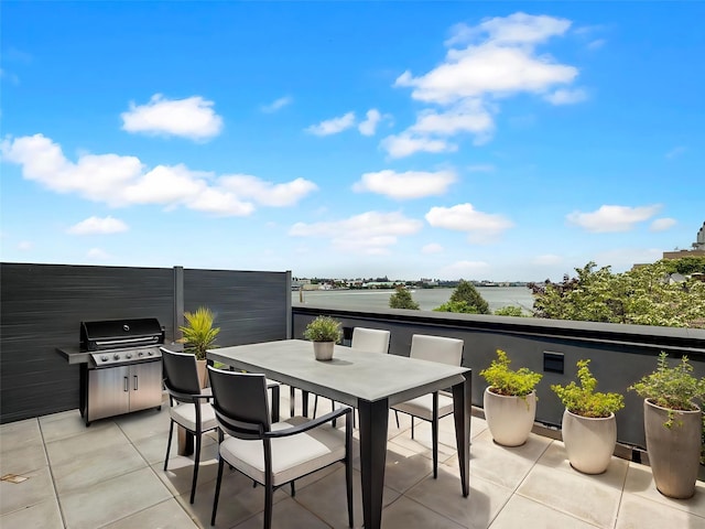 21-31 Shore Blvd Unit 1G, Astoria, NY 11105 - view of patio with area for grilling and outdoor dining space