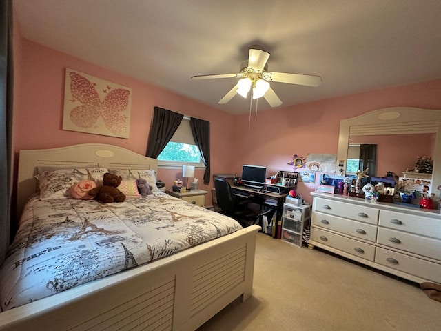 5 High St, Bedford Hills, NY 10507 - bedroom featuring light colored carpet and ceiling fan