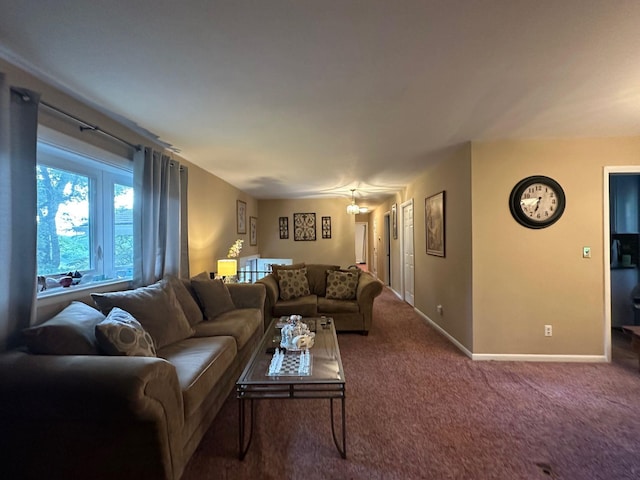 5 High St, Bedford Hills, NY 10507 - carpeted living room featuring baseboards