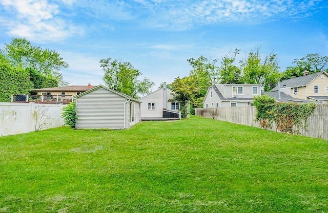 24 Lowerre St, Babylon, NY 11702 - fenced backyard with an outdoor structure