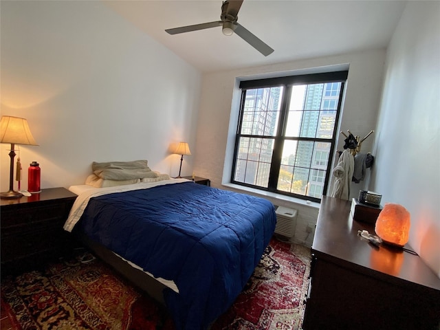 4260 Crescent St Unit 10C, Long Island City, NY 11101 - bedroom featuring vaulted ceiling and a ceiling fan