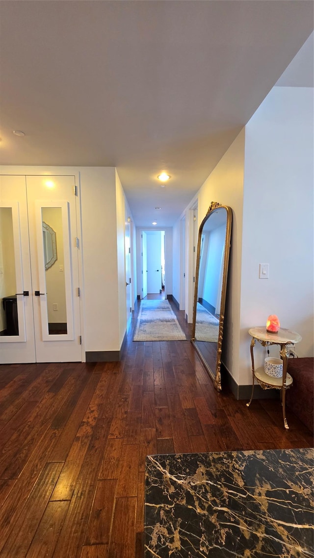 4260 Crescent St Unit 10C, Long Island City, NY 11101 - corridor with hardwood / wood-style floors and baseboards