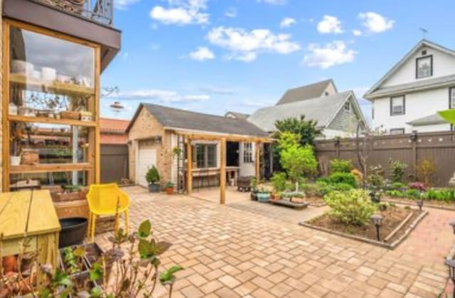39-12 215th Pl, Bayside, NY 11362 - view of patio / terrace with an outdoor structure