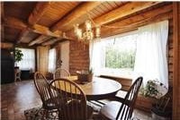 733 Braden Rd, Wawarsing, NY 12435 - dining area with a wood ceiling with exposed beams
